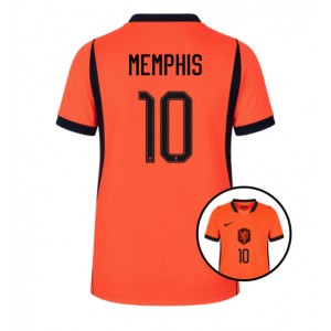 Alankomaat Memphis Depay #10 Jalkapallovaatteet Naisten Kotipaita MM-kisat 2026 Lyhythihainen